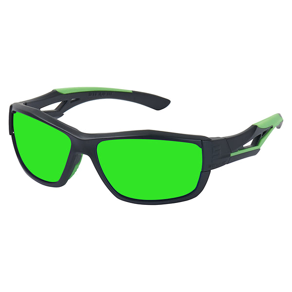 Series Striyker Matte Black/Green Signature Green Lenses – Sunglasses