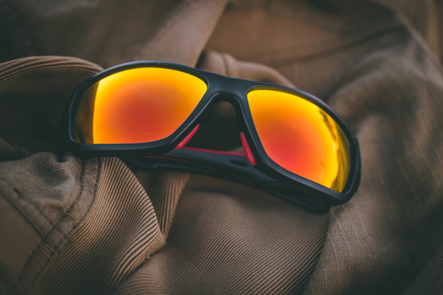 Signature Series Matte Black/Red Red Lenses Striyker Sunglasses –