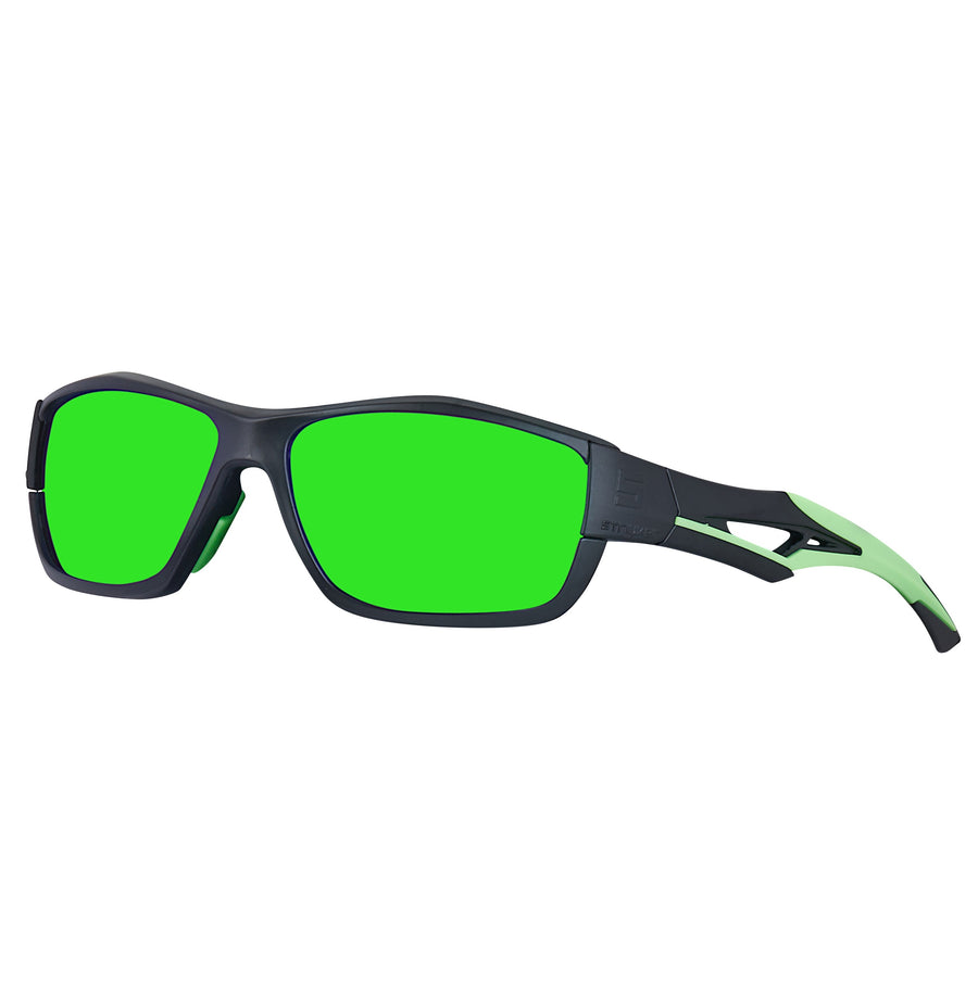 Signature Series Matte Black/Green Green Sunglasses Lenses Striyker –